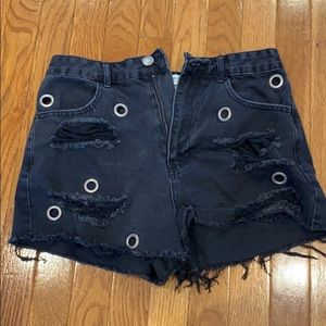 Denim shorts